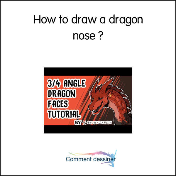 How to draw a dragon nose
